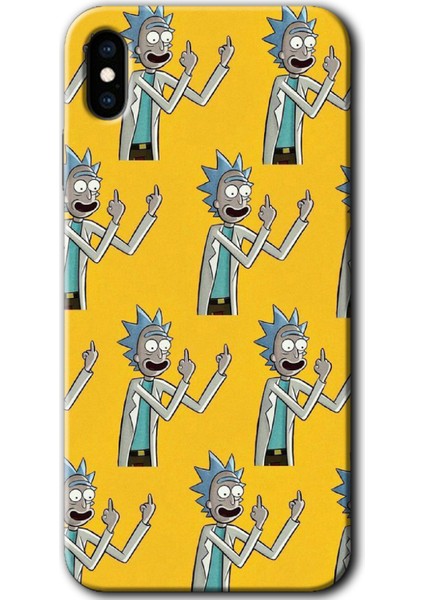 iPhone x Kılıf Hd Desen Baskılı Arka Kapak - Rick Felsefesi