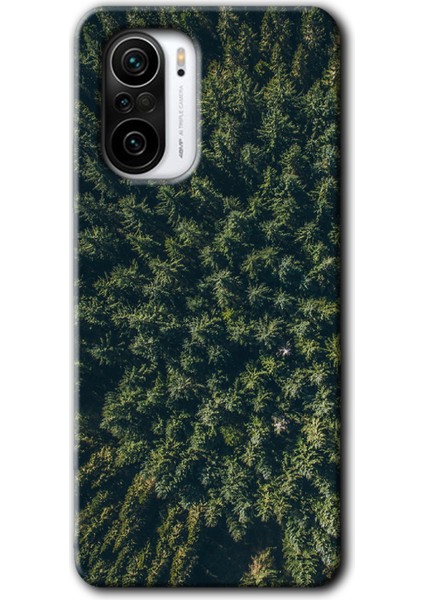 Xiaomi Redmi MI11I Kılıf Hd Desen Baskılı Arka Kapak - Çam Ağacı Ormanı
