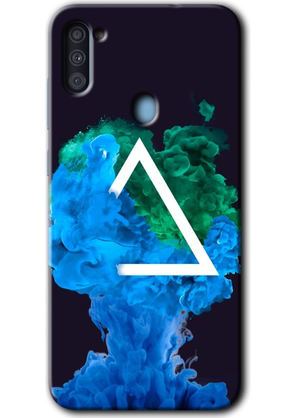 Samsung Galaxy A11 Kılıf Hd Desen Baskılı Arka Kapak - Ink Clot