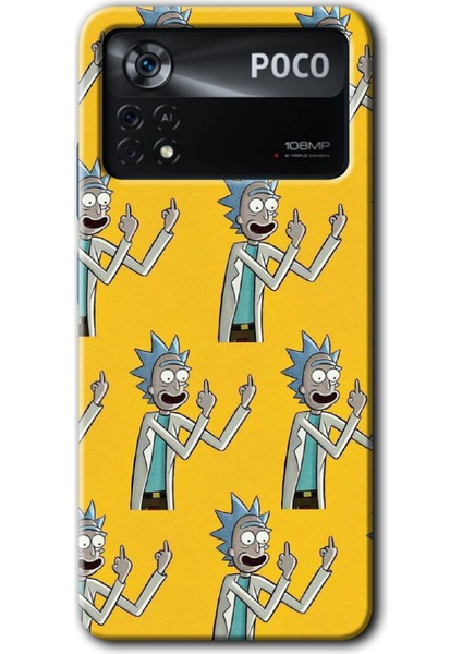 Poco X4 Pro Kılıf Hd Desen Baskılı Arka Kapak - Rick Felsefesi