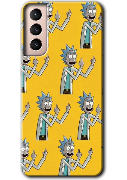 Samsung Galaxy S21 Plus Kılıf Hd Desen Baskılı Arka Kapak - Rick Felsefesi