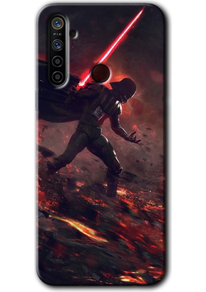 Realme 6i Kılıf Hd Desen Baskılı Arka Kapak - Darh Vader Wars