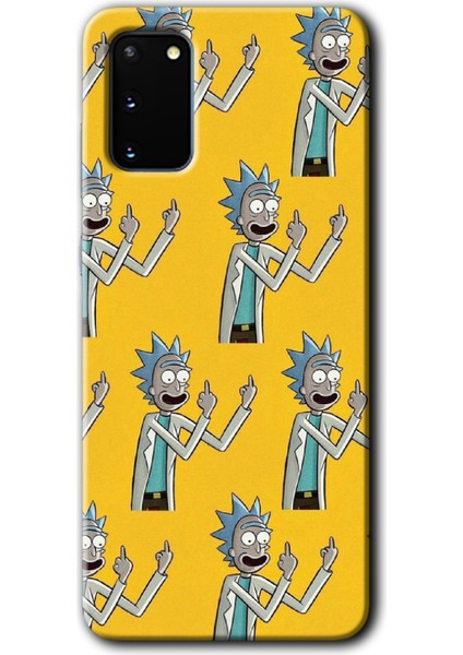 Samsung Galaxy S20 Kılıf Hd Desen Baskılı Arka Kapak - Rick Felsefesi