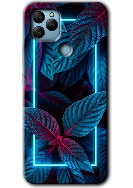 General Mobile Gm 22 Plus Kılıf Hd Desen Baskılı Arka Kapak - Mekanik Yaprak 4