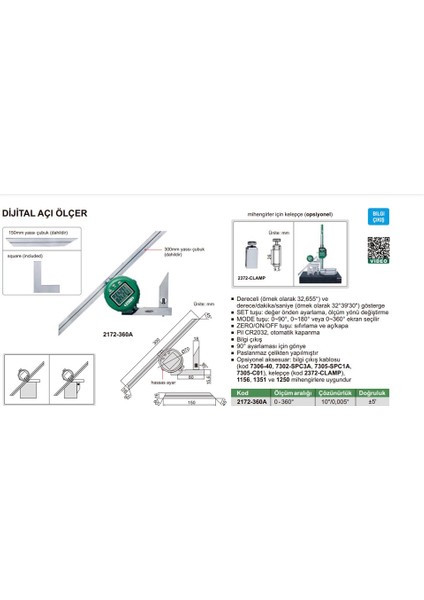 2172-360A Dijital Açı Ölçer