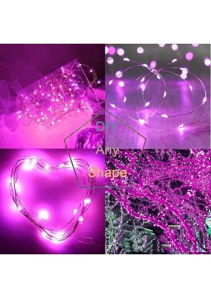 12 x 2m Gümüş Tel Lamba Pembe (Yurt Dışından) fiyatları