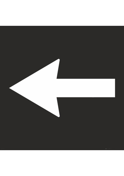 Sol Ince Ok Boyama Şablonu/40x40cm/kompozit