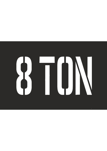 8 Ton Boyama Şablonu/40x25cm/kompozit