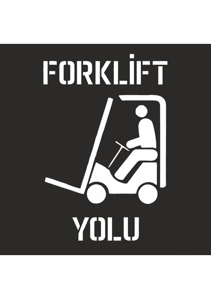 Forklift Yolu Boyama Şablonu