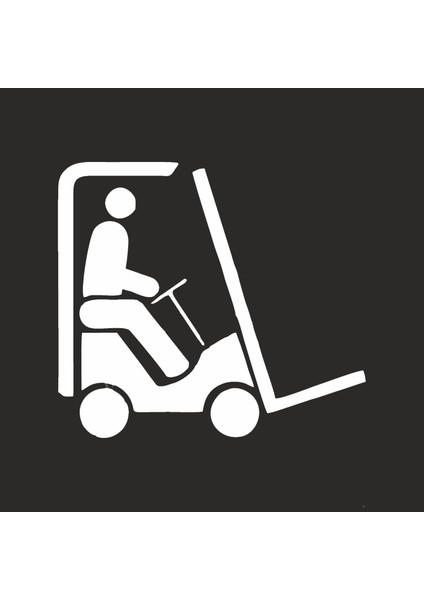 Forklift Boyama Şablonu/40x40cm/kompozit