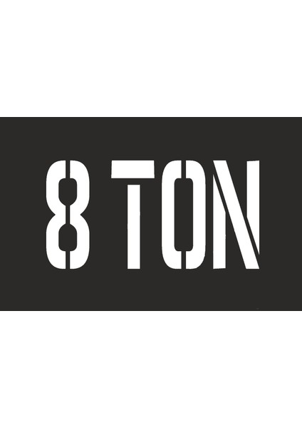 8 Ton Boyama Şablonu/40x25cm/kompozit