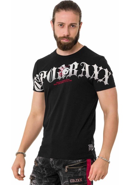 CT768 Italik Font Siyah Tişört fiyatları