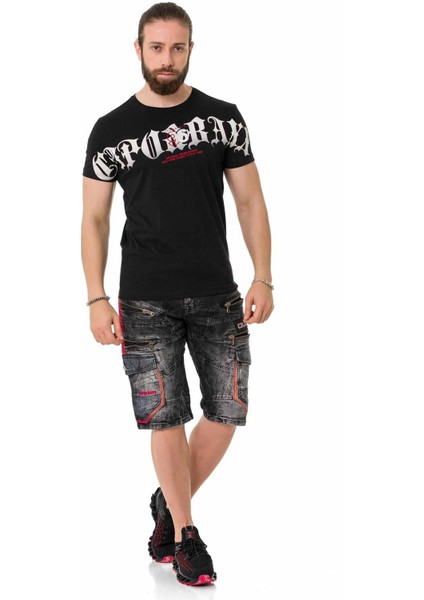 CT768 Italik Font Siyah Tişört indirimleri