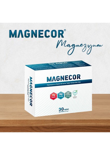 Magnezyum ve Vitamin B6 Içeren Tablet Takviye Edici Gıda