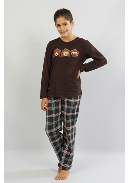 Pamuklu Kız Çocuk Uzun Kol Pijama Takım fiyatları