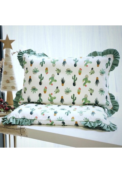 2 Adet 48 x 74 cm Çocuk Minder Kaktüs Yastık Kılıfı (Yurt Dışından)