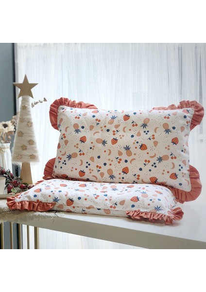 2 Adet 30 x 50 cm Çocuk Çilek Rengi Yastık Kılıfı (Yurt Dışından)