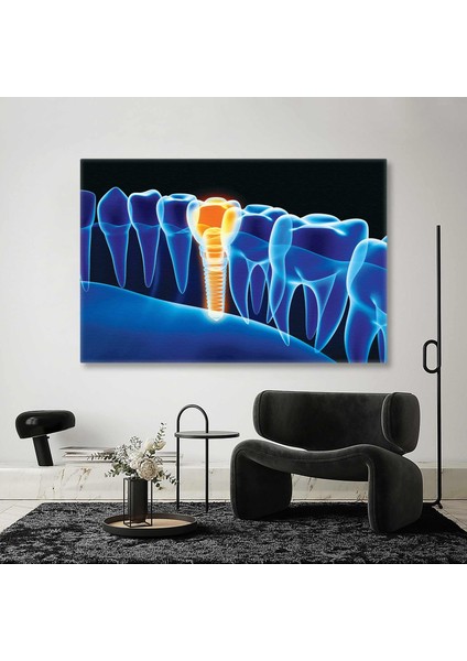Dişçi Diş Hekimi Ofisi Ağız ve Diş Sağlığı Dentist Kanvas Tablo