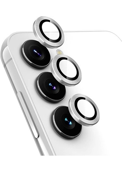 Samsung Galaxy S23 S911 Uyumlu Kamera Lens Koruyucu Kırılmaz Metal Çerçeveli Kamera Lens Koruma