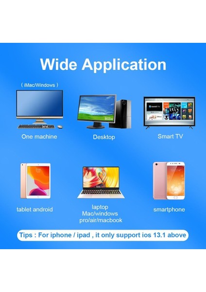 Huawei Matepad T10 9.7 Inç Uyumlu Mouse Bluetooth Wireless Şarj Edilebilir Mause Fare 2.4g
