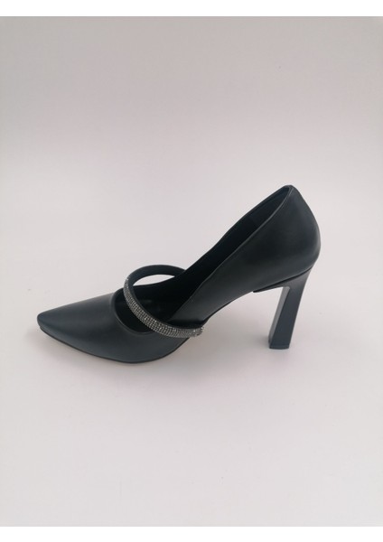 Ermod 1405 Siyah Taşlı Topuklu Stiletto fiyatları