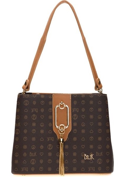 Monogram Kahve/camel Kadın El Çantası Riv 232-MN