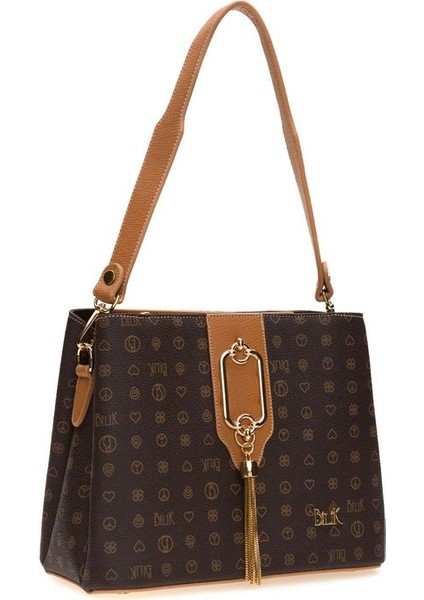 Monogram Kahve/camel Kadın El Çantası Riv 232-MN fiyatları