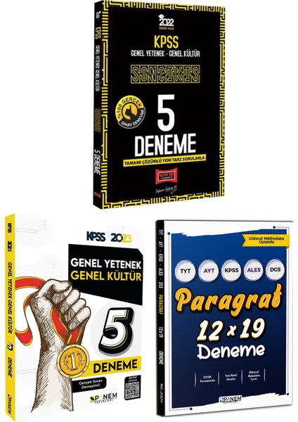 KPSS Genel Yetenek Genel Kültür 5 Deneme+Panem Genel Yetenek Genel Kültür 5 Deneme+Panem Paragraf Deneme