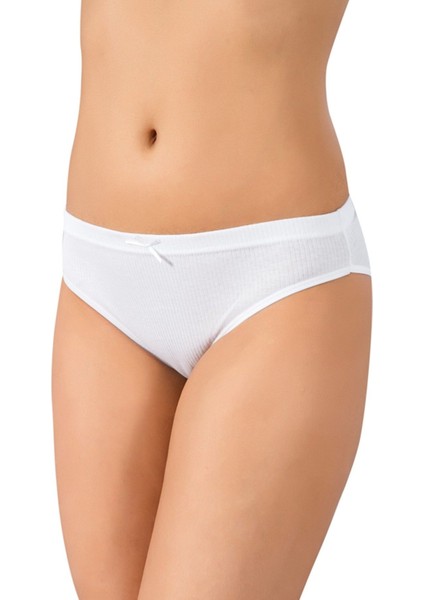 %100 Pamuk Kumaş, 10'lu Ekonomik Paket, Kadın Bikini Külot 036