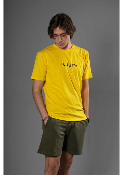 Erkek Imagine Sarı T-Shirt