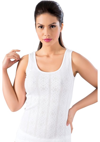 3'lü Ekonomik Paket, %100 Pamuklu, Kaşkorse, Kalın Askılı, Kadın Atlet 003