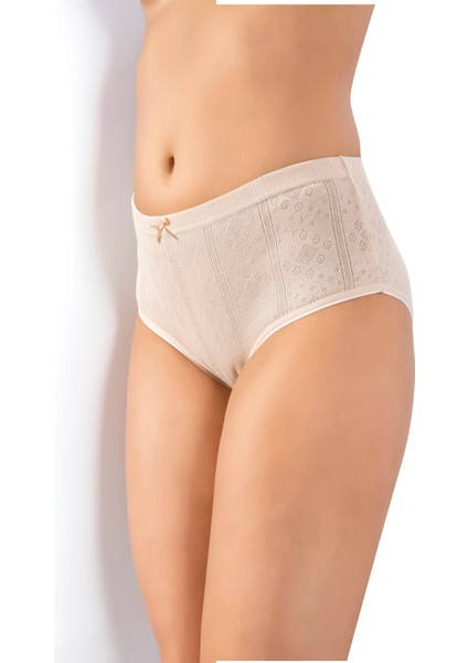 10'lu Paket, Pamuklu & Likralı, Jakarlı, Geniş Kalçalar Için, Süper Yüksek Bel, Bato Külot 095