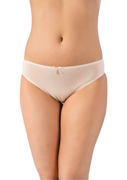 10'lu Ekonomik Paket, Pamuklu & Likralı, Penye Dokuma, Kadın Bikini Slip Külot 1085
