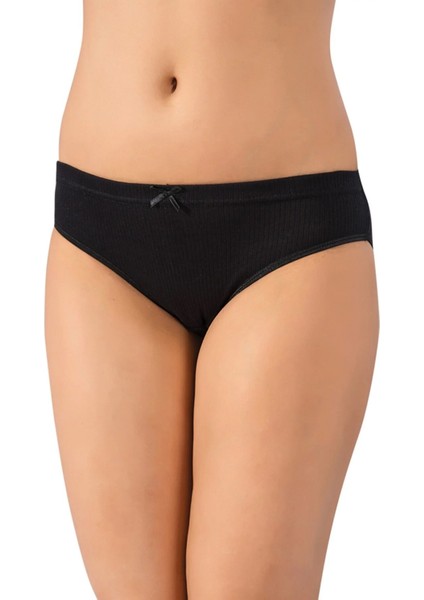 %100 Pamuk Kumaş, 10'lu Ekonomik Paket, Kadın Bikini Külot 036