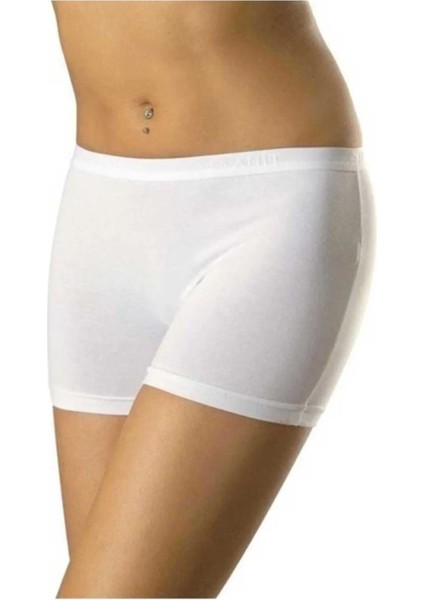 10 Adet, Likralı Kadın Boxer %92 Pamuk, %8 Elastan Beyaz fiyatları