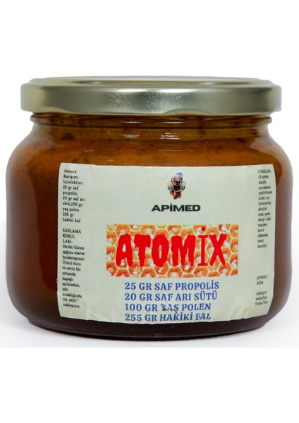 Atomix Arı Sütü Bal Polen Propolis Atomix-Arı Sütü Propolis Bal Arı Ekmeği Polen Karışımı