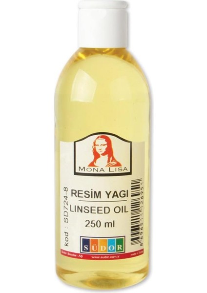 Keten Yağı 250ML 1 Adet Resim Yağı Monalisa Rafine Bezir Yağı Yağlı Boya Incelticisi Yağlı Boya Yardımcı Malzemesi