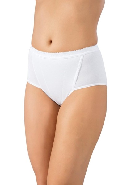 2'li Paket, Pamuklu & Likralı, Geniş Kalçalı Kadınlar Için, Süper Yüksek Belli, Kadın Bato Külot 491