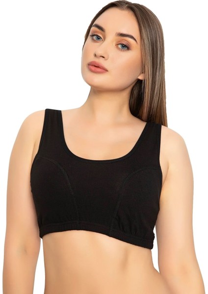 2 Adet, Büyük Beden, Pamuklu & Likralı Battal Body Sütyen & Büstiyer 305