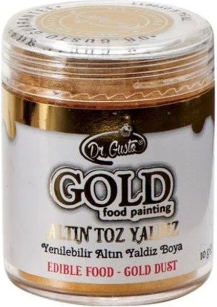 Yenilebilir Altın Metalik Toz Sim Boya 10 gr