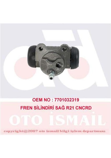 Cıfam 101359-FREN Silindiri Sağ R21 1.4-1.7-2.0 86-94 22MM