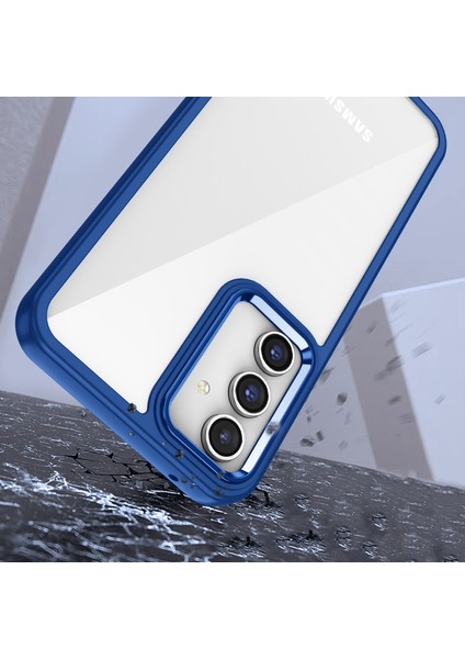 Samsung Galaxy A14 Kılıf Renkli Kenar Arkası Şeffaf Flora Silikon fiyatları