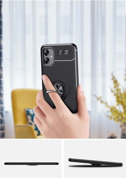Samsung Galaxy A04E Kılıf Yüzüklü Kamera Korumalı Ravel Silikon fırsatları