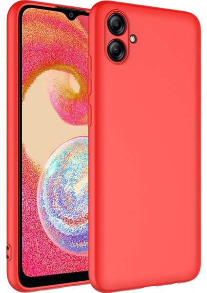 Samsung Galaxy A04E Kılıf Lansman Içi Kadife Kamera Korumalı Mara Silikon