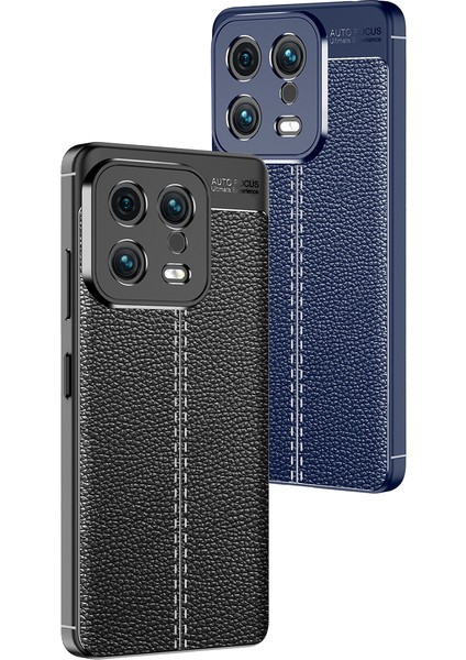 Xiaomi Mi 13 Kılıf Deri Dokulu Kamera Korumalı Silikon