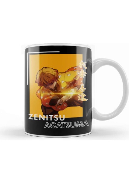 Demon Slayer Zenitsu Agatsuma Kupa Bardak Porselen