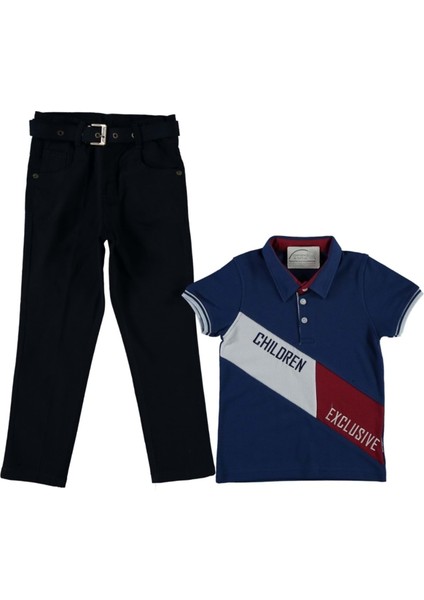 Bcg 327620 Children Nakış Detaylı Lakost Tk - Lacivert - 7-8 Yaş