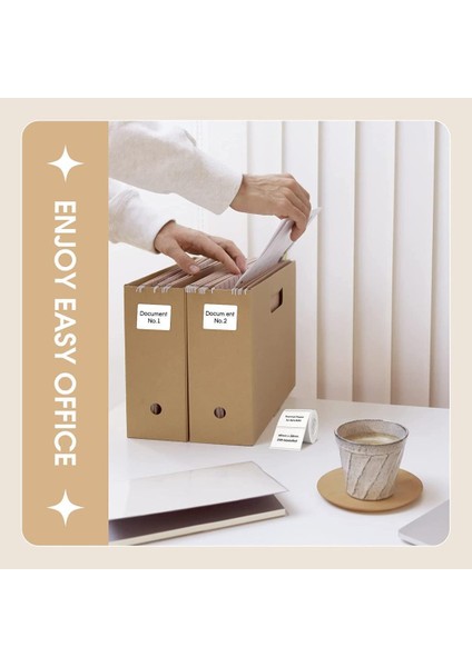 50X50MM Yuvarlak Beyaz Etiket B21/B1/B3S Için 150 Adet Yırtılmaz, Sudan ve Yağdan Etkilenmez indirimleri