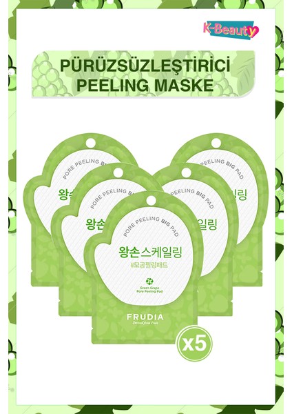 Green Grape Gözenek Kontrol Pore Peeling Pedi 5 Adet