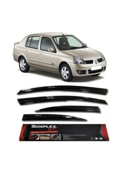 Cam Rüzgarlığı Renault Clio Symbol 1998-2006 Ön-Arka Sport Style